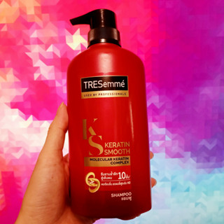 แชมพูเทรซาเม่ 450 มล. สีแดง Keratin Smooth Tresemme shampoo 450 ml