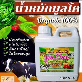 🐄🥬น้ำหมักมูลวัวแท้เข้มข้น🌱🐮ปริมาณ1ลิตร บำรุงราก เร่งโต พ่นใบเร่งเขียว รดดินเพิ่มแร่ธาตุในดินดี ไร้เคมี 🥬🌿Organic 100%🥬🌿