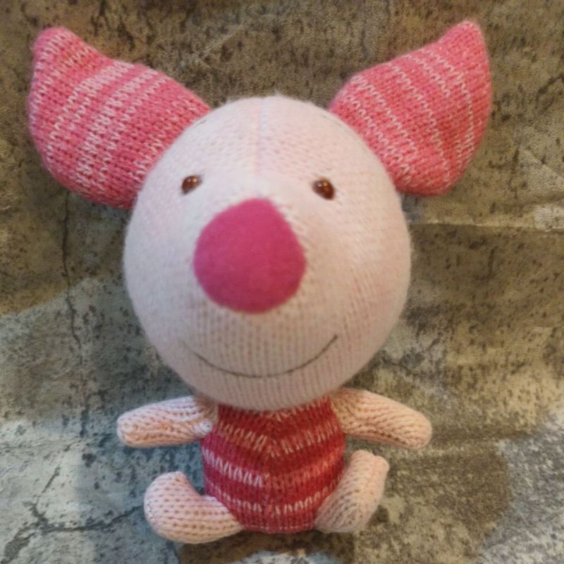 Pigletพิ๊กเล็ท/เนื้อไหมพรมถัก✨Disneyแท้🎉