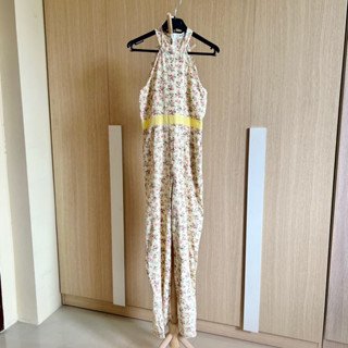 Jumpsuit ลายดอกไม้ ป้าย Rose shop