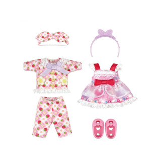 พ็อกเก็ต เมลจัง POCKET MELL CHAN® ชุดนอน และ ชุดกระโปรง Doll Pajamas and Dress Set (ลิขสิทธิ์แท้ พร้อมส่ง) ポケットメルちゃん パジャマ＆ワンピースセット ชุดตุ๊กตาจิ๋ว เปลี่ยนสีผมได้ เสื้อผ้าตุ๊กตา ของเล่นเด็ก Mini Mellchan ขนาดพกพา จากญี่ปุ่น