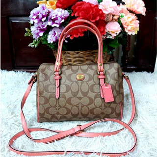 PEYTON SIGNATURE BENNETT MINI SATCHEL ( COACH E.S.T. 1941) มือสองสภาพไม่มีตำหนิหนัก