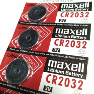 แบตเตอรี่​ใส่เรดดอท, กล้องสโคปCR2032​ (3v)Maxell​ Lithium​ Battery​ ราคา/1ก้อน