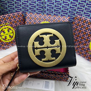 Tory Charlie Mini Bi-fold Leather Wallet / Tory Wallet พร้อมส่ง กระเป๋าสตางค์ใบสั้น รุ่นใหม่ขายดี หรูหราทุกสี