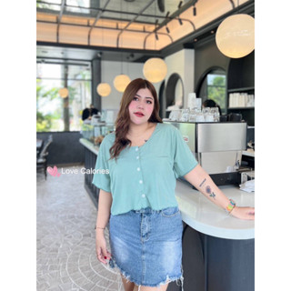 🔥Plussize🔥เสื้อคนอ้วน🔥  Freesize  อก 38-46”