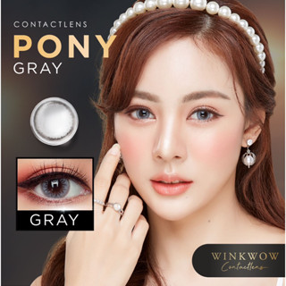 Wink Wow Blister 🖤รุ่น Pony Gray คอนแทคเลนส์ Hydrogel60%(ค่าอมน้ำเยอะที่สุด) เลนส์นิ่ม ถนอมสายตา