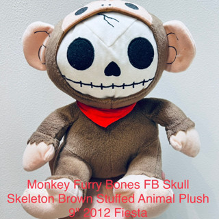 #ตุ๊กตา #Furry #Bones Monkey #ลิง #หายาก #ขนาด9” #ลิขสิทธิ์แท้ #ป้ายชัด #Fiesta #เฟอรี่โบนส์ #นักสะสม #ของแปลก #ห้ามพลาด