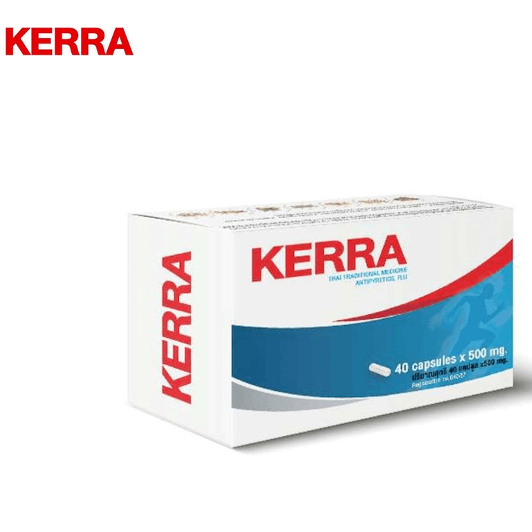 KERRA Kerrina Refreshing Spray เคอร่า ผลิตภัณฑ์สมุนไพรขายทั่วไป แคปซูล อาการไอ ลดเสมหะในลำคอ