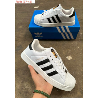 Adidas Superstar รองเท้าผ้าใบผูกเชือก