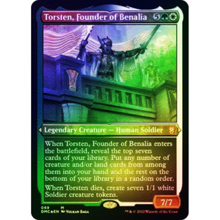 [MTG] Torsten, Founder of Benalia [DMC] [MULTI] [MYTHIC] [Foil Etched] [ENG] (การ์ดเมจิค / Magic the Gathering)