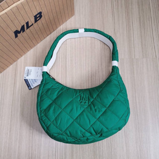 พร้อมส่ง MLB Padding Quilted M-Hobo Bag  สีเขียว 💚💚 สีชมพู 💗💗