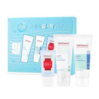 [พร้อมส่ง]Cell Fusion C Kit /Low pH Cleansing foam, Low pH moisture cream, Aquatic Sunscreen 100 SPF50/PA+++