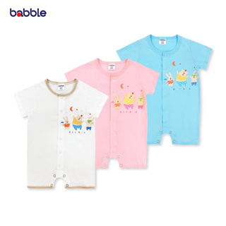 [New Arrival] BABBLE จั้มสูทขาสั้น บอดี้สูทเด็ก อายุ 3 เดือน ถึง 2 ปี คอลเลคชั่น Chubby (สีฟ้า,สีออฟไวท์,สีชมพู) (BDRL)