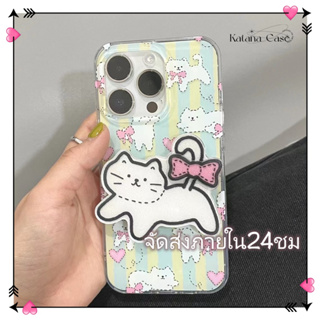 🎐จัดส่งภายใน24ชม🎐เคส for iPhone 11 14 Pro Max Case for iPhone 12 13 ป้องกันการตก การป้องกัน พร้อมขาตั้ง การ์ตูน น่าสนใจ