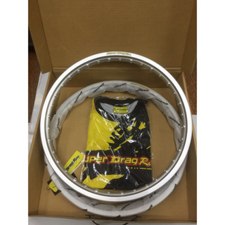 วงล้อ SUPER DRAG RIM รุ่นStreet 1.2ขอบ17 (2วง)ขอบเรียบ สีเงิน DID(SD1217SI)