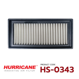 กรองอากาศสแตนเลส &amp; ผ้าแดง HURRICANE TOYOTA HS-0343