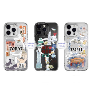 SwitchEasy New City Series เคสใสพิมพ์ลาย 3D New สำหรับ 15Pro 15ProMax