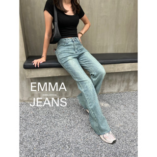 Eunna.official - Emma Jeas กางเกงยีนส์นิ่มเฟดสวย