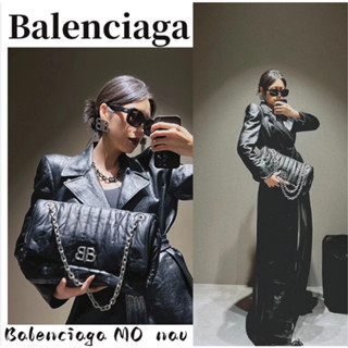 บาเลนเซียก้า Balenciaga MONACO กระเป๋าโซ่เล็ก/กระเป๋าผู้หญิง/มี 3 ขนาด