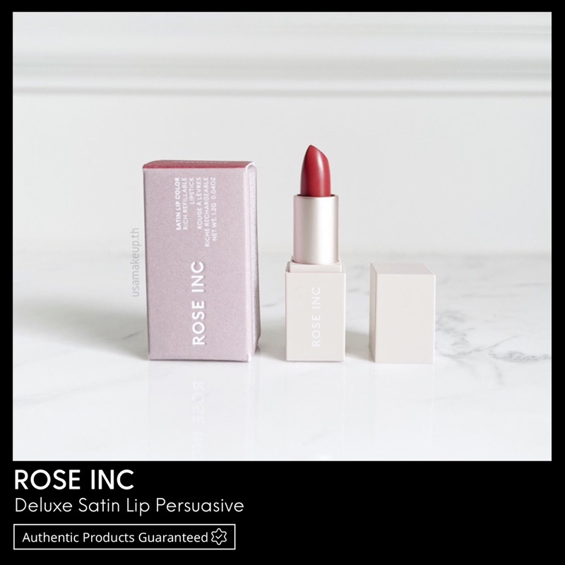 ROSE INC Satin Lip Color Rich Refillable Lipstick 1.2g พร้อมส่ง & เเท้ 100%