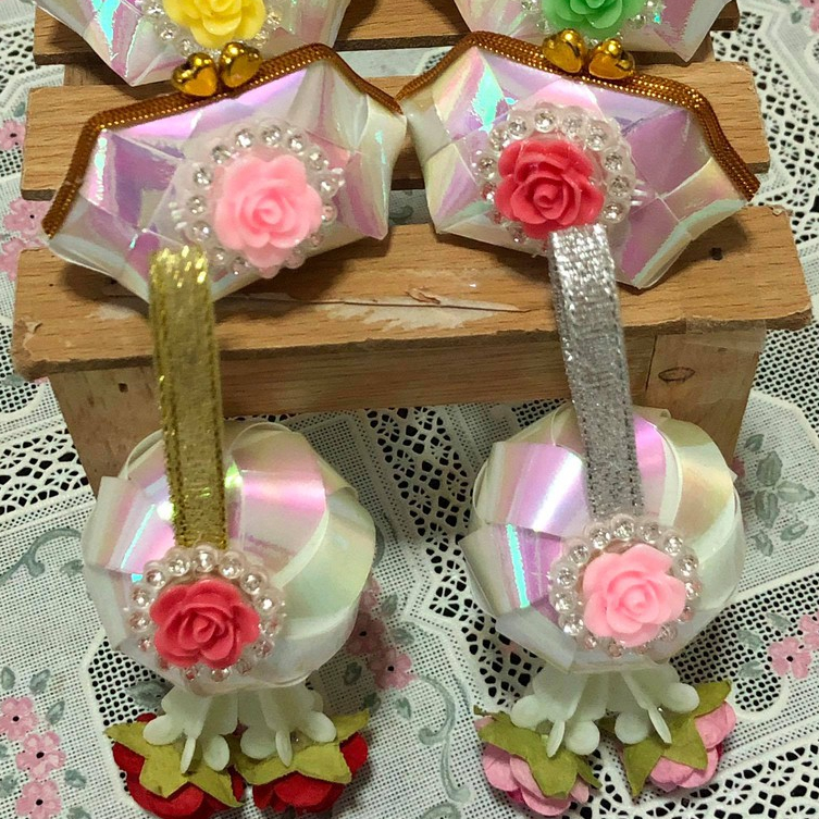 หัวใจตกแต่ง (30 กรัม) 6 มิล หัวใจสีเงิน หัวใจสีทอง แยกสี DIY ของตกแต่งงานฝีมือ ตกแต่งเหรียญโปรยทาน