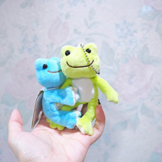 พวงกุญแจ ตุ๊กตา น้องกบคู่ frog doll keychain