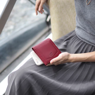 บางเฉียบแต่จุเกินตัวประหยัดที่ในใบสะพาย Hannah (Flash Sale แพคเกจถุงผ้า)Slim&Compact หนังวัวบางจุนุ่ม Charin bag