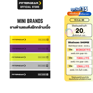 FITTERGEAR ยางยืดแรงต้านสำหรับออกกำลังกาย ฝึกความแข็งแรง MINI BRANDS