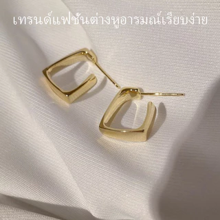 ต่างหูห่วงโลหะ สไตล์ย้อนยุค งานดูเกาหลีสุดๆ พร้อมส่ง