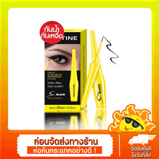 [ส่งด่วน - ราคาถูก ] มิสทีน So Black อายไลเนอร์ หัวจุ่ม หัวพู่กัน 4.5g กันน้ำ กันเหงื่อ Mistine Eyeliner So Black