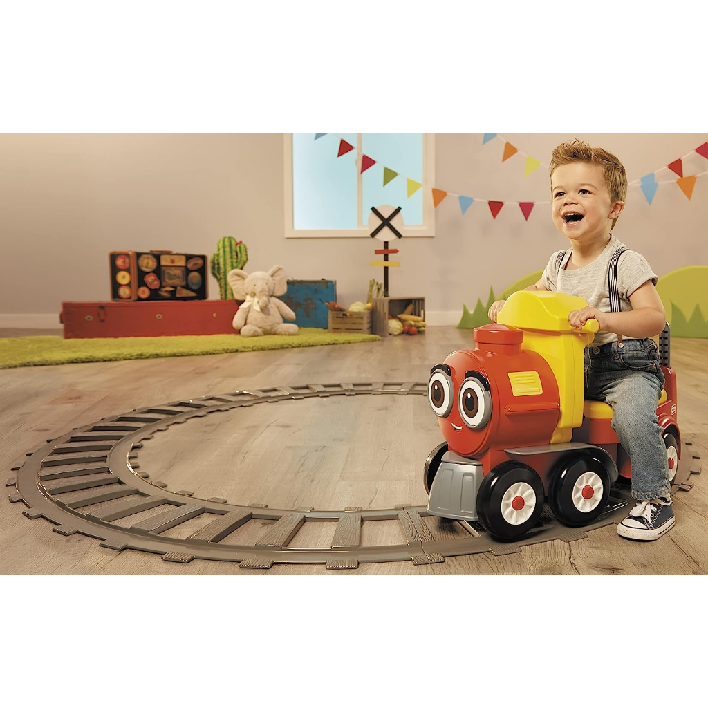 รถนั่งพร้อมราง Little Tikes Cozy Train Scoot Ride-On with Tracks