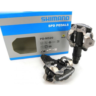 บันไดคลีทเสือภูเขา Shimano M520 พร้อมแผ่นคลีต