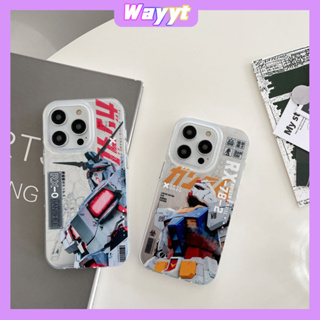 💖จัดส่ง24ชม💖iPhone 14 13 12 11 Pro Max เคส for เคสไอโฟน11 บางเบาพกพาง่าย แฟชั่น การ์ตูน MOBILE SUIT GUNDAM เนื้อแมท Case