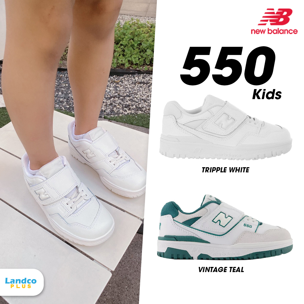New Balance Collection รองเท้าผ้าใบ สำหรับเด็กโต NB KD 550 BungeeLace TopStrap PHB550WW / PHB550TA (
