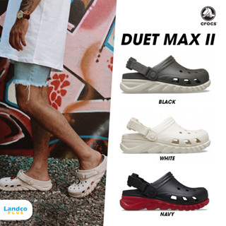 Crocs Collection รองเท้าแตะ รองเท้ารัดส้น CR UX Duet Max II Clog 208776-160 / 208776-3J8 / 208776-0WQ (2690)