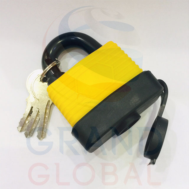 Keypad lock แม่กุญแจ กุญแจกันน้ำ กันฝน กุญแจ กันน้ำ หุ้มยาง กันเลื่อย คอสั้น 50 มม.