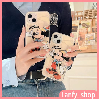 💖จัดส่ง24ชม💖iPhone 14 13 12 11 Pro Max เคส for เคสไอโฟน11 น่ารัก บางเบาพกพาง่าย การ์ตูน แฟชั่น มิกกี้เมาส์ Case