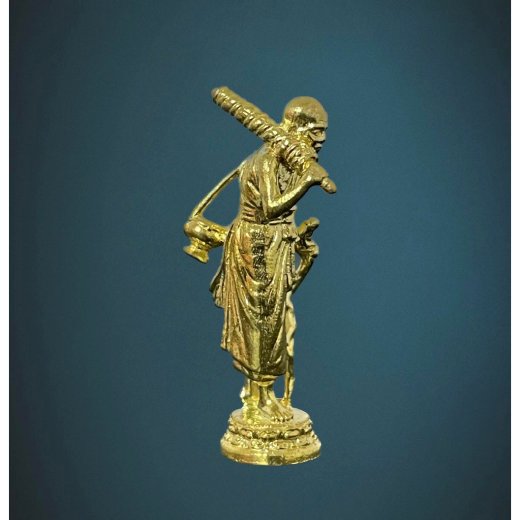 หลวงปู่ทวดธุดงค์ ขนาด3ซม. เนื้อทองเหลือง/สัมฤทธิ์