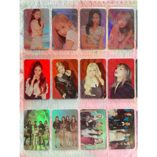 Blackpink Hologram Christmas photocard set jisoo rosé jennie lisa