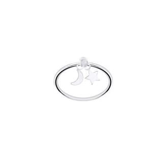 Silver thai Jewelry แหวนพระจันทร์และดวงดาว/moon and star ring PLSRG117