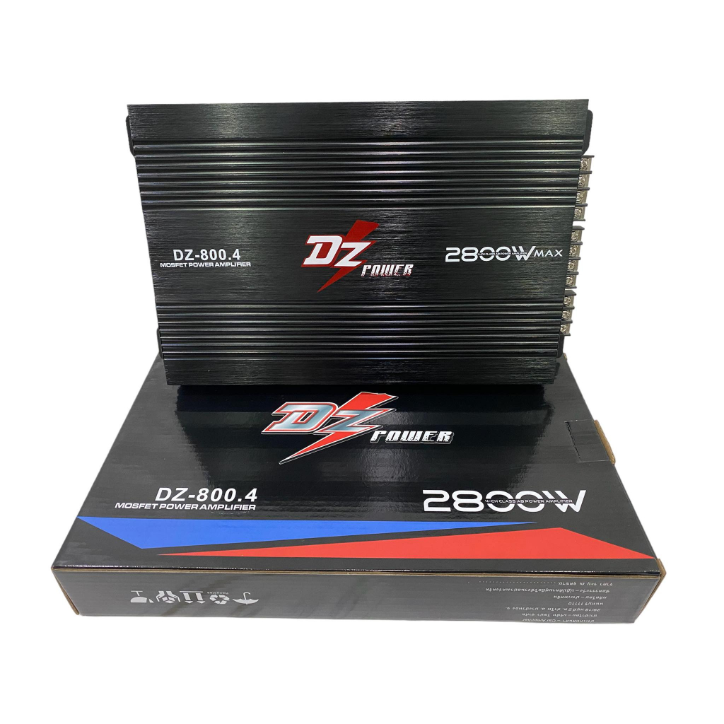 ถูกที่สุดในโลกออนไลน์ เพาเวอร์คลาสAB 4CH รุ่นDZ-800.4 กำลังขับ2800w