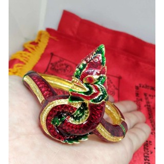 โล๊ะสต๊อค กำไลนาคราช์เนื้อทองเหลืองลงยา มีแค่3 วง