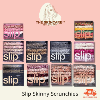 TheSkincare.TH | SLIP Skinny Scrunchies ยางรัดผมผ้าไหมมัลเบอรี่แท้ 100% นุ่มละมุน ถนอมผม