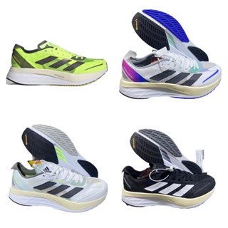 Adidas Adizero Boston 11 Men’s Running Shoes (size40-45) White รองเท้าวิ่ง ออกกำลังกาย