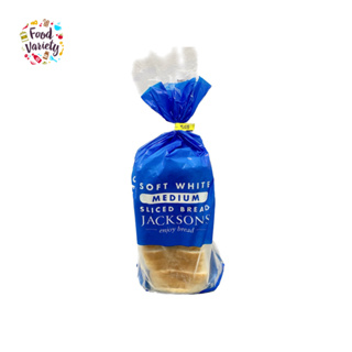 Jack Sons Soft White Medium Sliced Bread 800g แจ๊คสัน ขนมปัง แผ่นซอฟท์ไวท์ ขนาดกลาง 800 กรัม