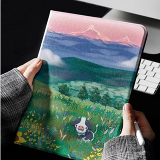 เคสไอแพด air4 gen8 gen9 Mountains ช่องใส่ปากกา เคส iPad Gen7 Gen9 air5 case iPad pro11 2022/2021 gen6 air3 gen5 mini6