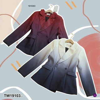 👗Pfashion [ส่งไวมาก🚛] P19103 Top เสื้อสูทไล่สี ..