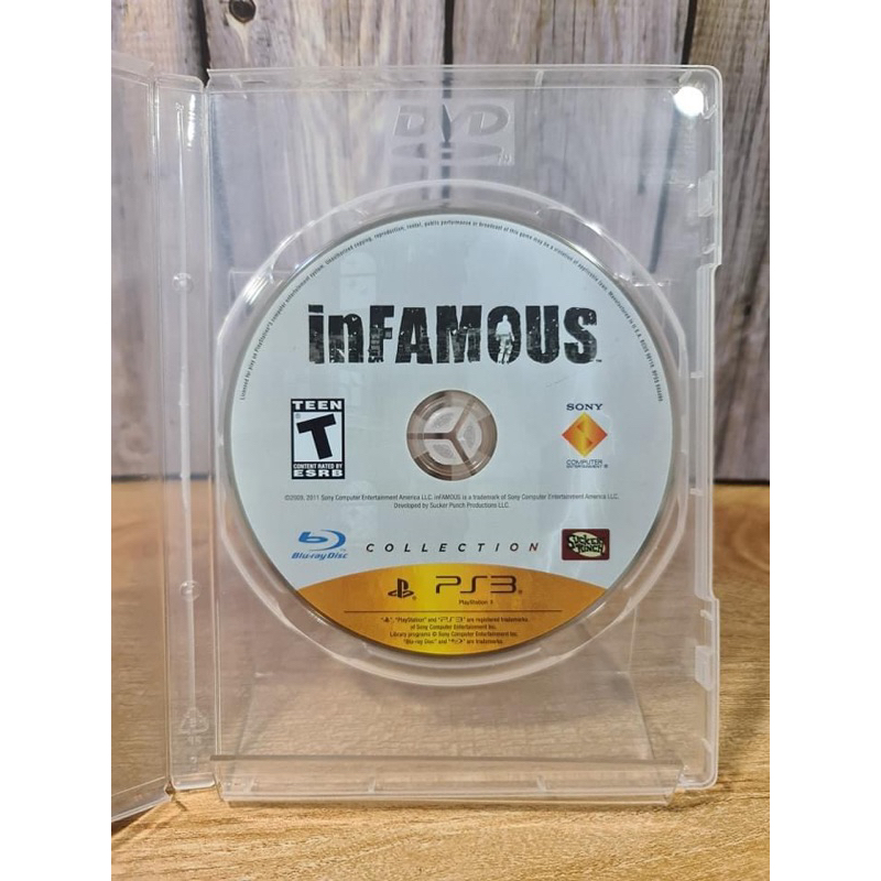 แผ่นเกมส์ PS3 (PlayStation 3)  เกมส์ Infamous แผ่นแท้