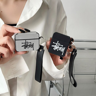 เคสแอร์พอด 3 Case Airpods 3 pro2 case ซองหนัง บัตรน้ำขึ้นน้ำลง stussy พร้อมจี้ Airpod 3 pro2 case เคส Airpod 1 gen2 case