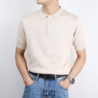 IBB KNIT POLO เสื้อโปโลเนื้อผ้าไหมพรม